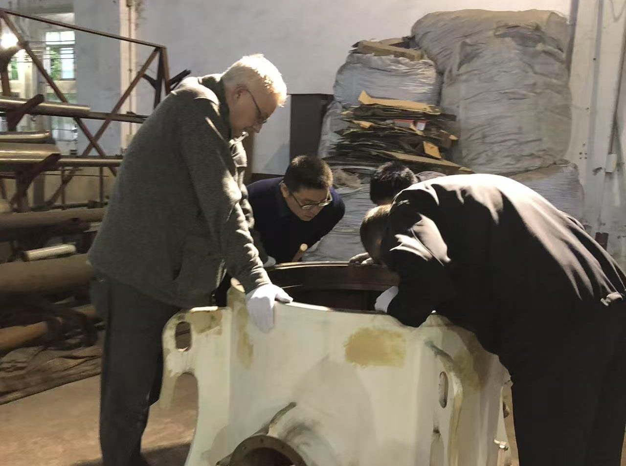 国外客户工厂试机 瀚蓝颗粒机