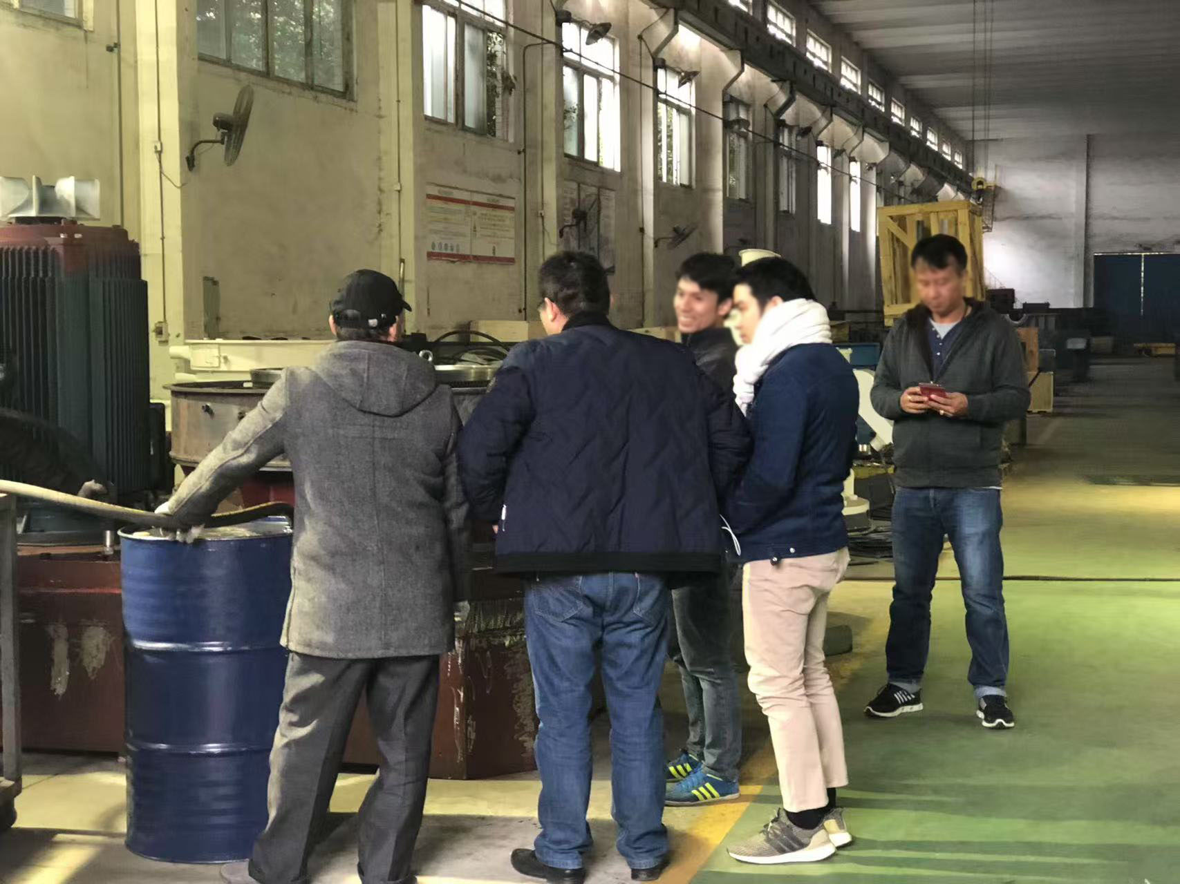 瀚蓝机械公司客户工厂实地参观 污泥秸秆固废成型 拷贝